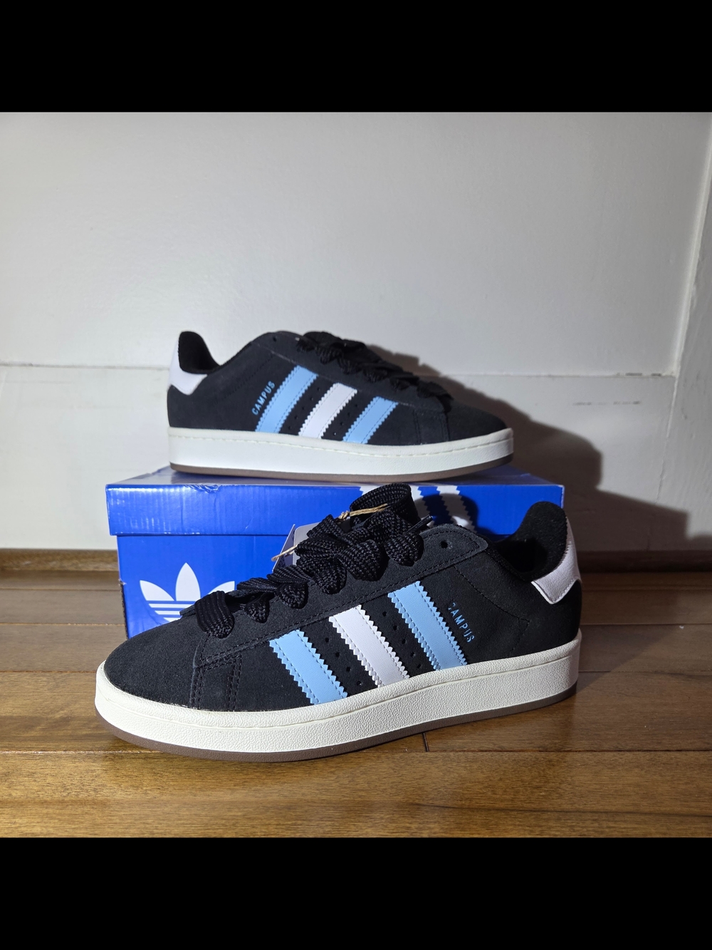 Adidas Campus 00's J Cloud Blue Suede Sneakers Size 5.5